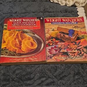 Vintage Weight Watchers Cookbook Set 1986 & 1987 Quick & Easy & Favorites